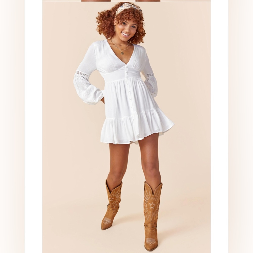 Francesca’s embroidered dress